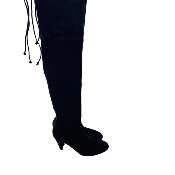 Stuart Weitzman Highland Over The Knee Boot Black Suede  Size 7.5 Narrow - Picture 5 of 13